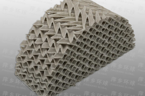 Ceramic structured packing